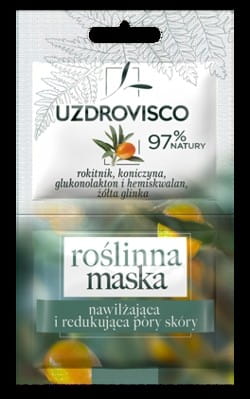 Moisturizing and pore reducing face mask (2 x 5 ml) 10 ml - UZDROVISCO