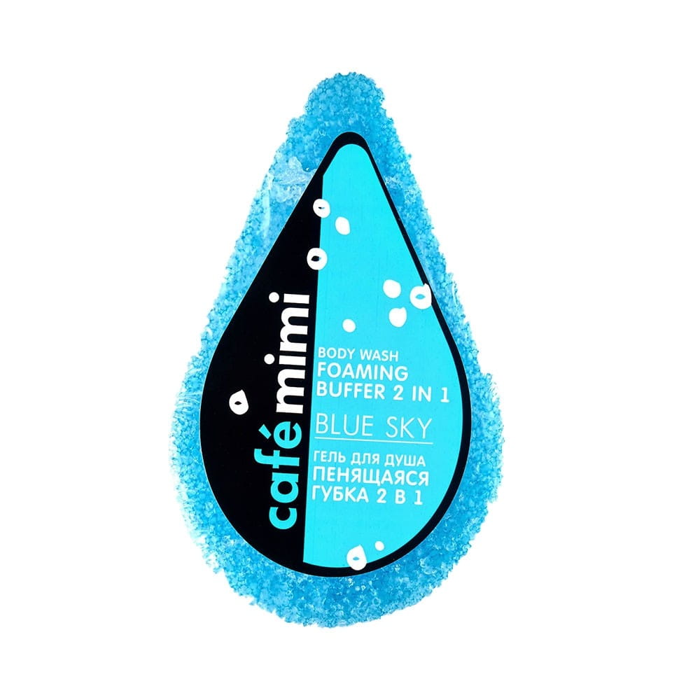 Shower sponge soaked with 2in1 blu sky gel 60 g CAFEMIMI