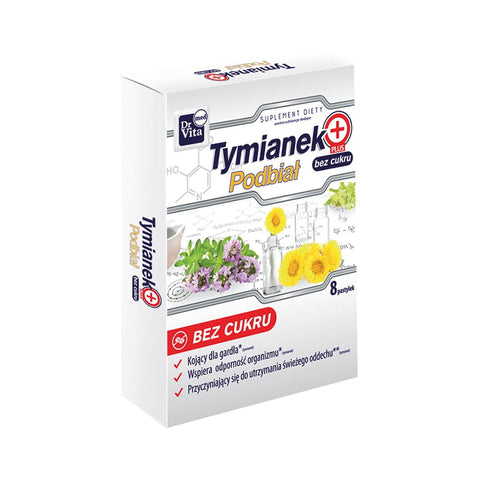 Thym + tussilage sans sucre 8 pastilles