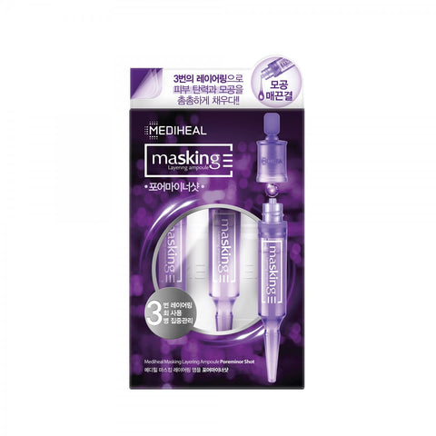 Ampoule matifiante visage réducteur de pores 3x4 ml - MEDIHEAL