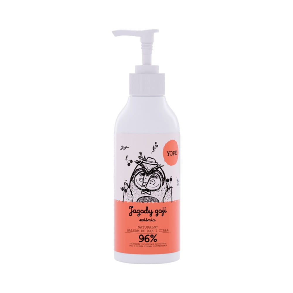 Hand and body lotion moisturizing goji berries cherry 300 ml - YOPE