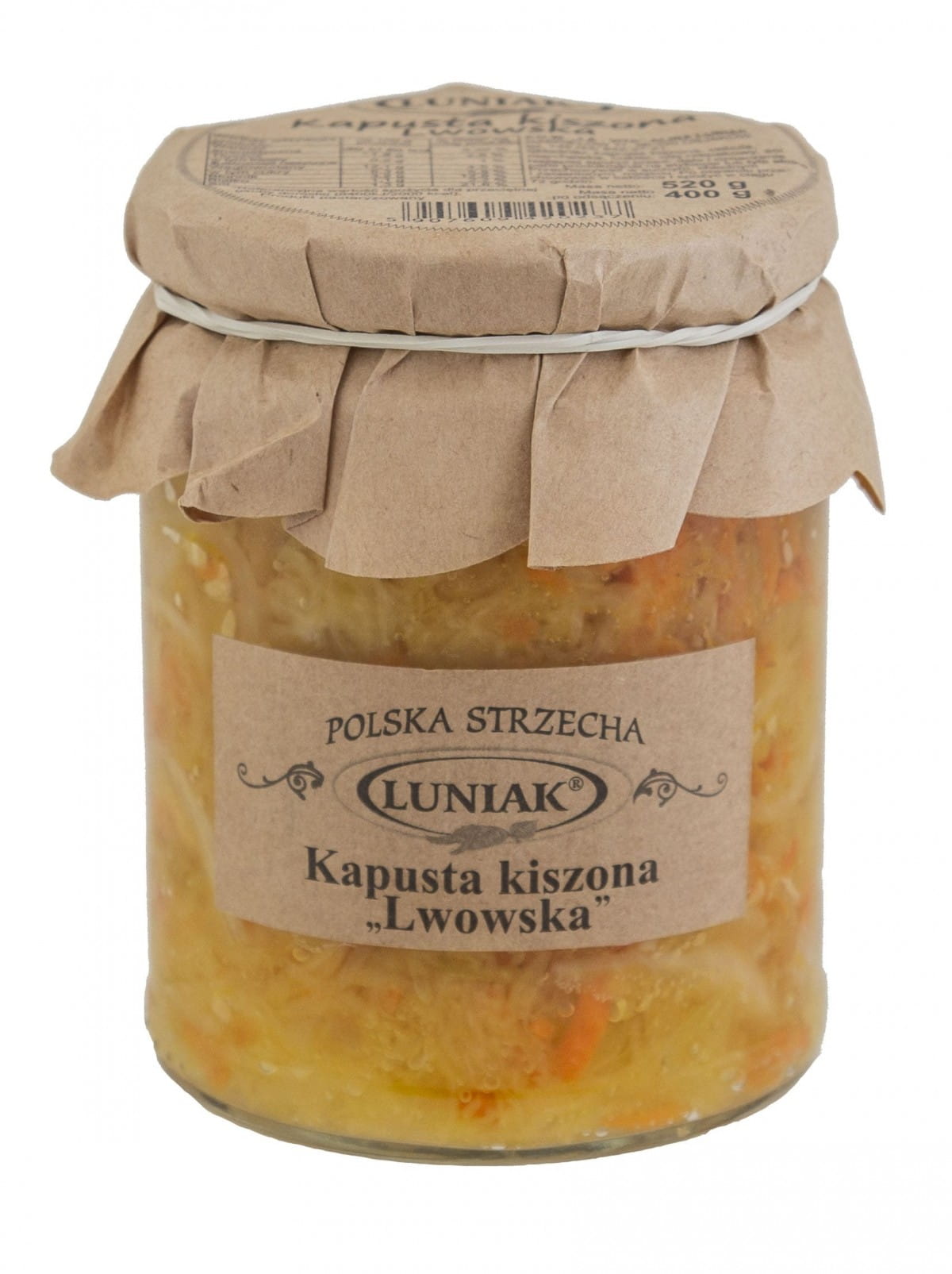 Sauerkraut from Lviv 520g LUNIAK