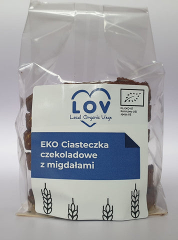 Chocolate biscuits with almonds 240g EKO LOCAL BIO VEGE