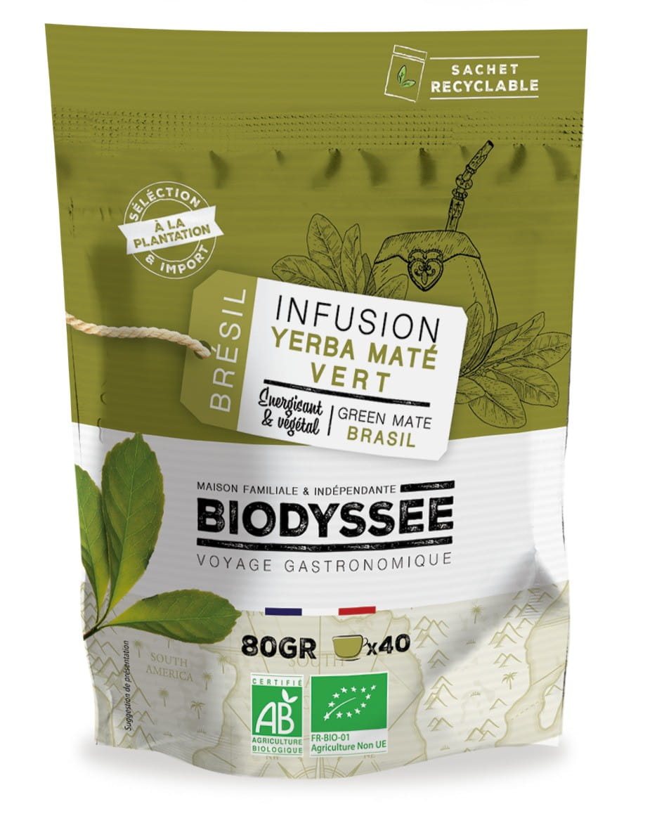 Thé Vert Yerba Maté 80g ECO BIODYSSEY