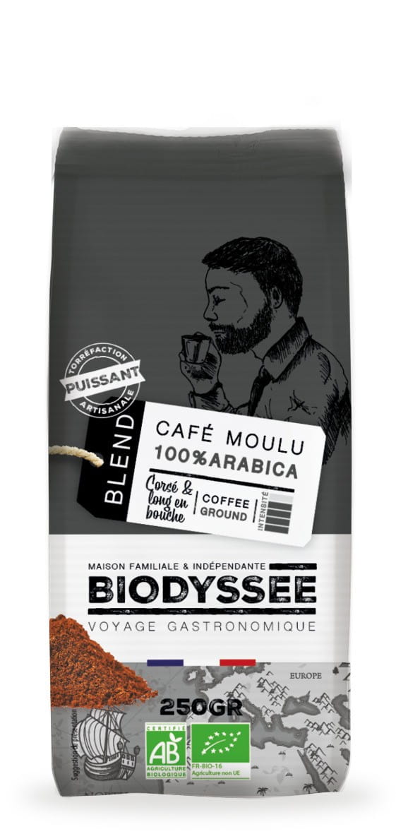 100% stark gemahlener Arabica-Kaffee 250g ECO BIODYSSEE