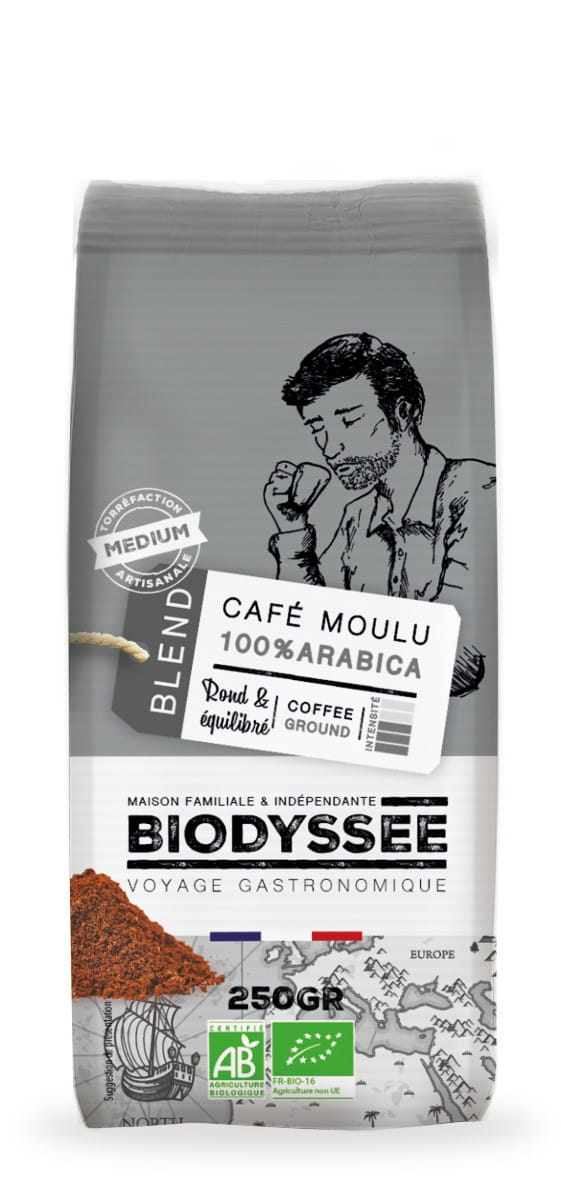 Ground coffee 100% Arabica 250g ECO BIODYSSEE