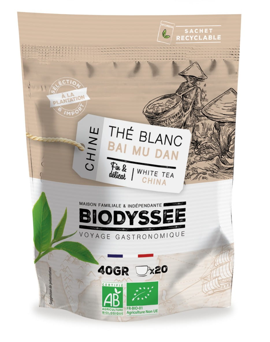 Thé Blanc Bai Mu Dan 40g ECO BIODYSSEY