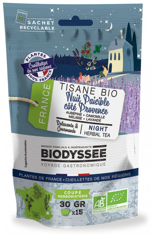 Tisane pour une nuit tranquille 30g ECO BIODYSSEE