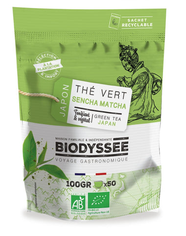 Thé Vert Sencha Matcha 100g ECO BIODYSSEE