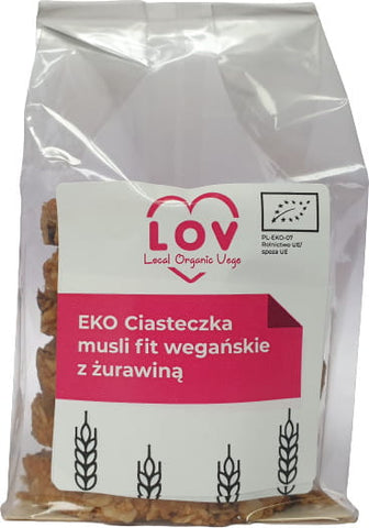 Vegan muesli fit biscuits with cranberry 240g EKO LOCAL BIO VEGE