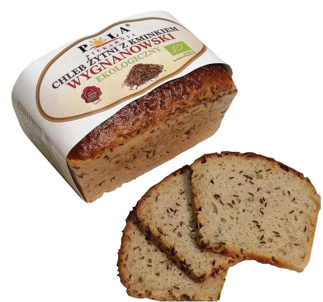 Wygnanów Roggenbrot mit Kümmel BIO 350 g - POLA