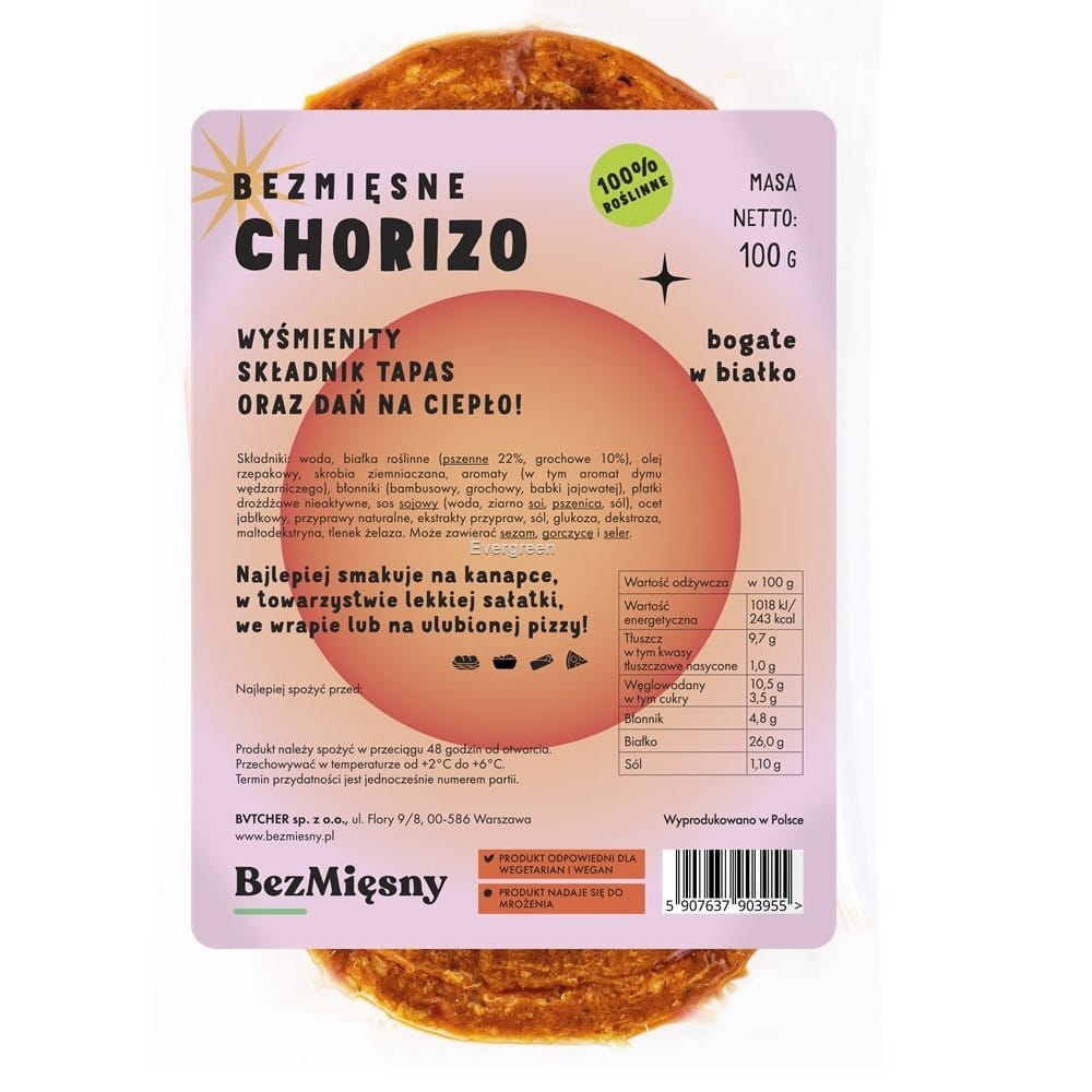 Vegan Chorizo ​​100 g MEATLESS MEAT