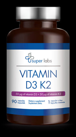 Vitamine D3 + K2 90 gélules SUPER LABS