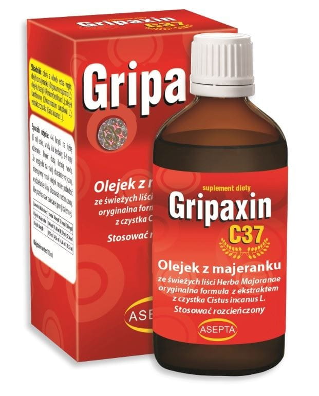 Gripaxin C37 10 ml - Majoran- und Basilikumöl + ASEPTA-Zistrosenextrakt