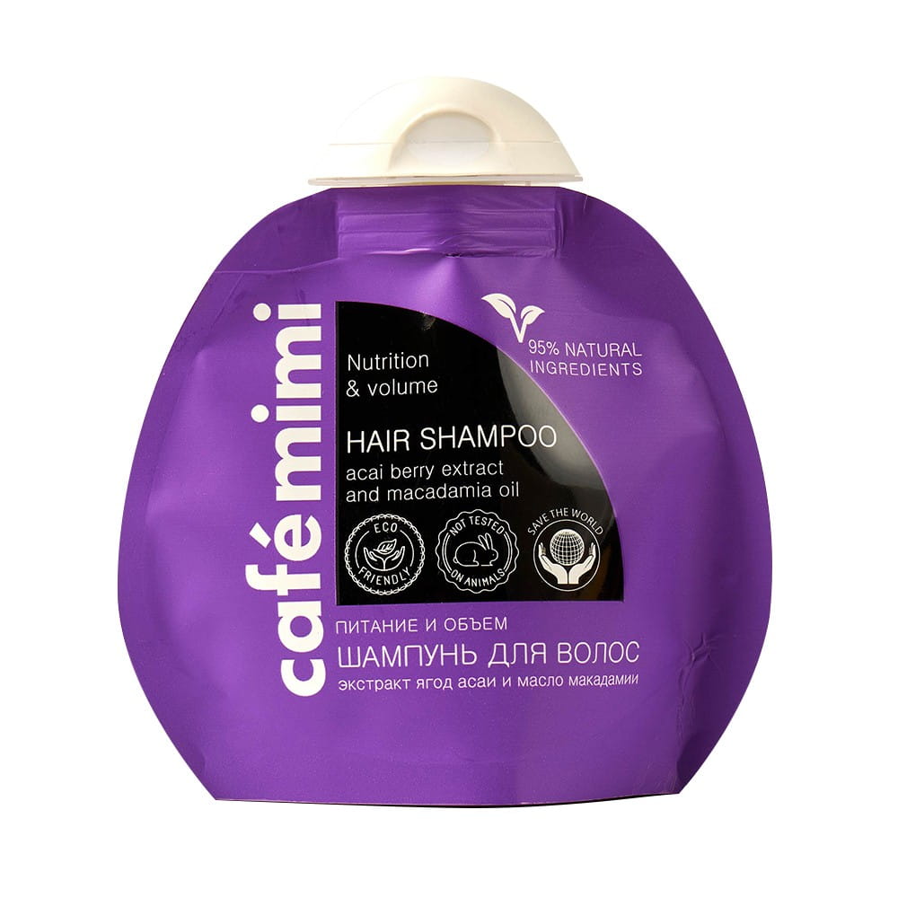 Shampoing cheveux, volume &amp; nutrition 100 ml CAFEMIMI