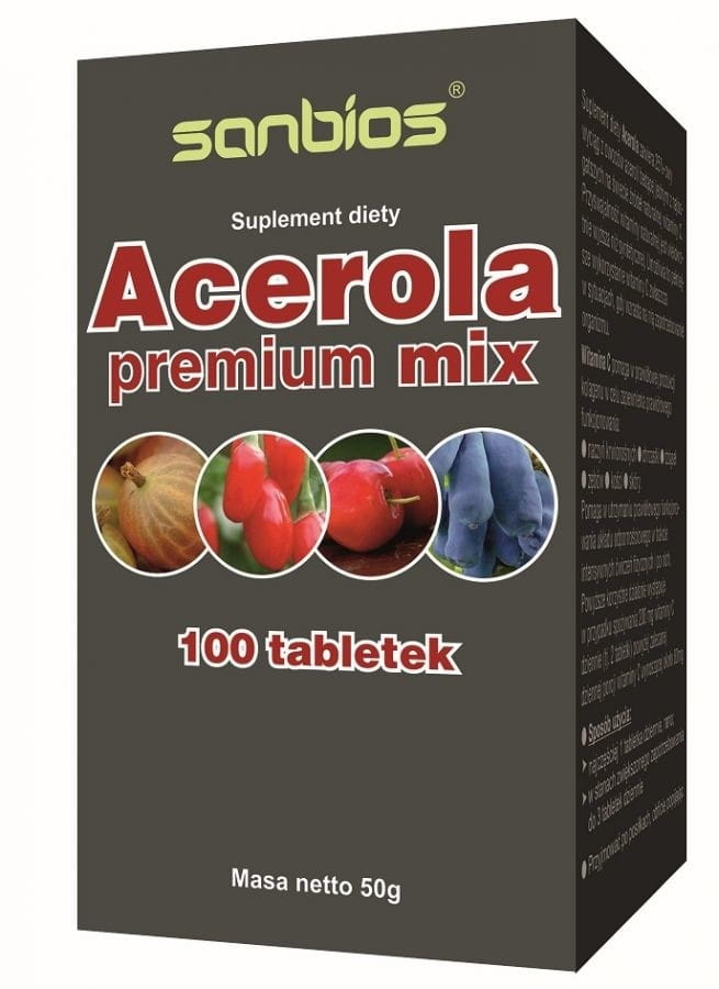 Acérola Premium Mix 100 comprimés SANBIOS