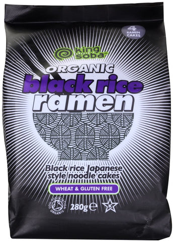 Japanese-style black rice ramen noodles gluten-free BIO 280 g - KING SOBA