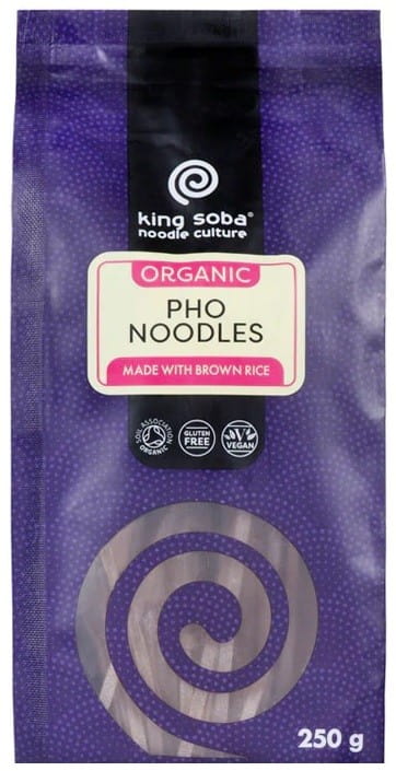 Pasta (rice, wholemeal pasta) gluten free pho BIO 250 g - KING SOBA