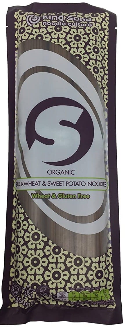 Glutenfreie Nudeln (Buchweizennudeln mit Süßkartoffeln) BIO 250 g - KING SOBA