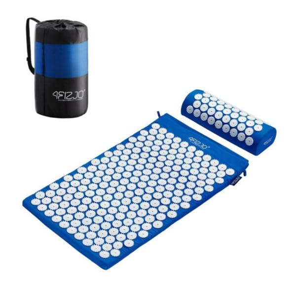 Tapis d'acupression avec oreiller bleu - 4FIZJO