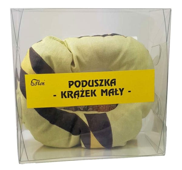 Small mustard disc pillow FLOS