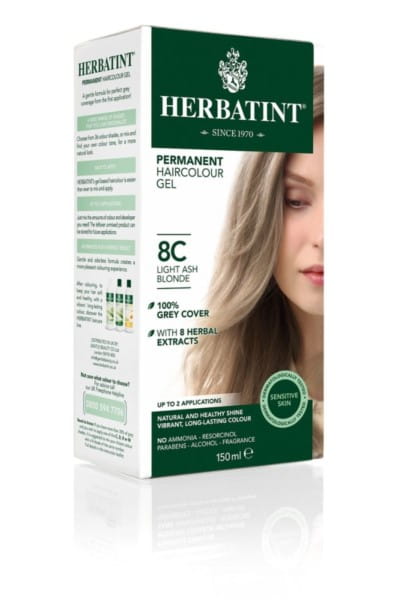 Hair color 8c light ash blonde 150 ml HERBATINT