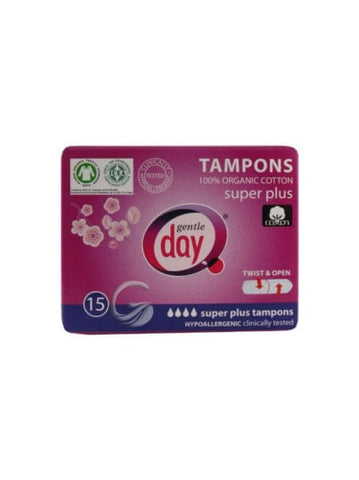 Gentle Day Super Plus Tampons 100% Baumwolle ec15 Stk.