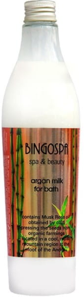 Argan bath milk with rose BINGOSPA