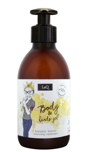 Gel douche corps et mains banane 300ml LAQ