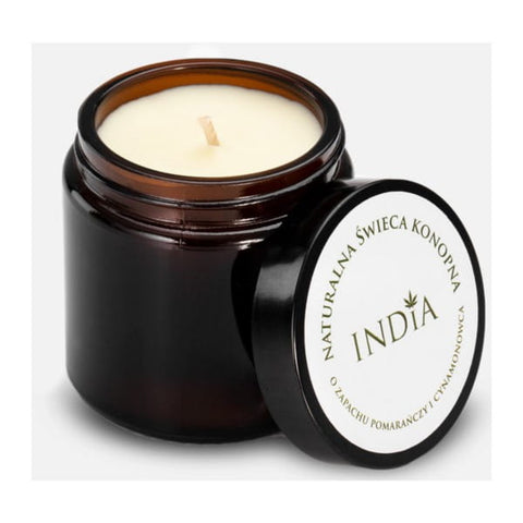 Hemp candle orange cinnamon 90 g INDIA