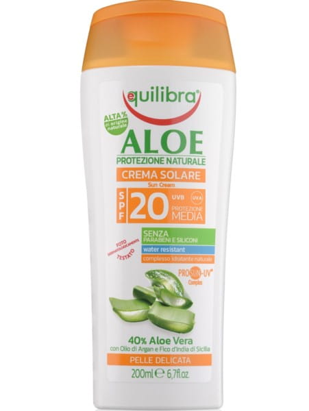 EQUILIBRA Aloe Vera Crème Solaire SPF 20