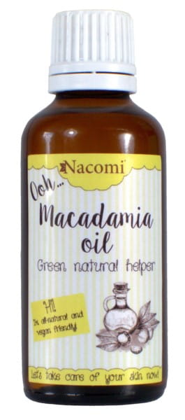 50ml d'huile de macadamia pour cheveux et peaux secs NACOMI