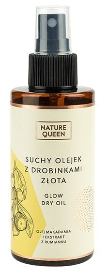 Huile siccative aux particules d'or 150ml NATURE QUEEN