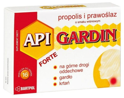 Api gardin FORTE Propolis saveur cerise 16 BARTPOL