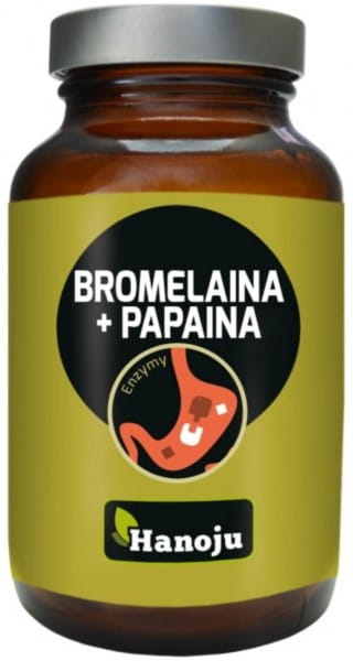 Bromelain Papain 500 MG 90 Capsules Digestion HANOJU