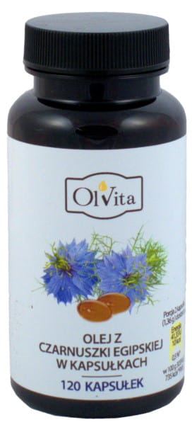 Black cumin oil in capsules, 120 capsules OLVITA