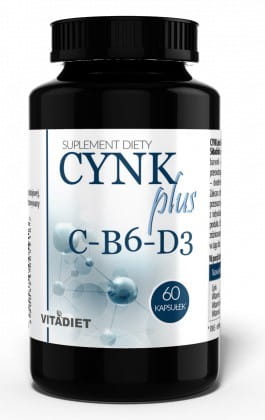 Zinc plus C B6 D 60 capsules VITADIET resistance