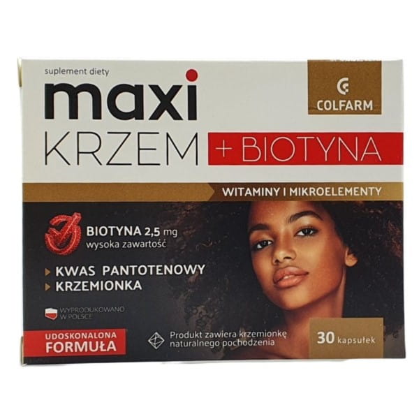 Maxi Silicium + Biotine 30 gélules COLFARM cheveux sains