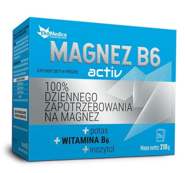 Magnésium B6 actif 21x10g sachets EKAMEDICA