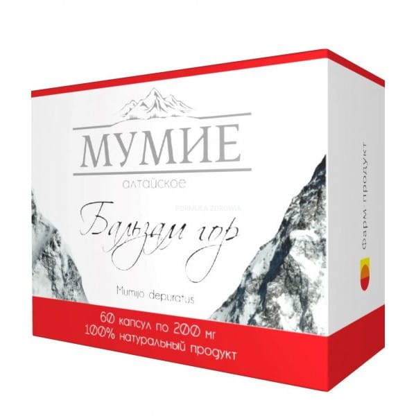 Altai Mummy "Baume des Montagnes" 60 gélules x 02 g