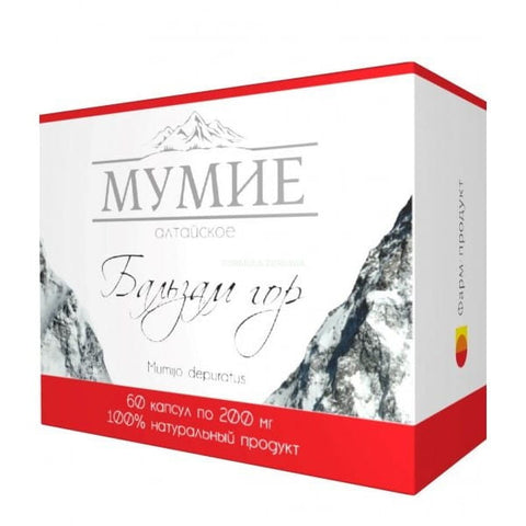 Altai Mummy "Balm of the Mountains" 60 capsules x 02 g