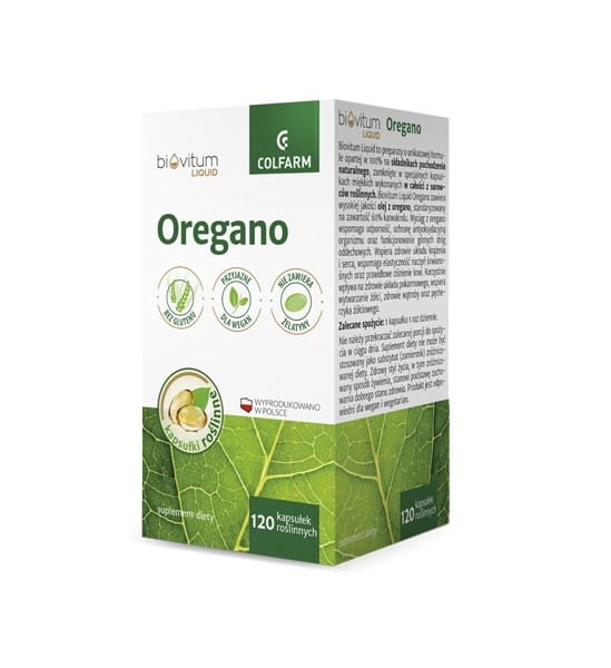 Biovitum flüssiger Oregano 120 Kapseln COLFARM