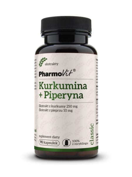 Curcumin, Piperinextrakt, 90 Kapseln - PHARMOVIT