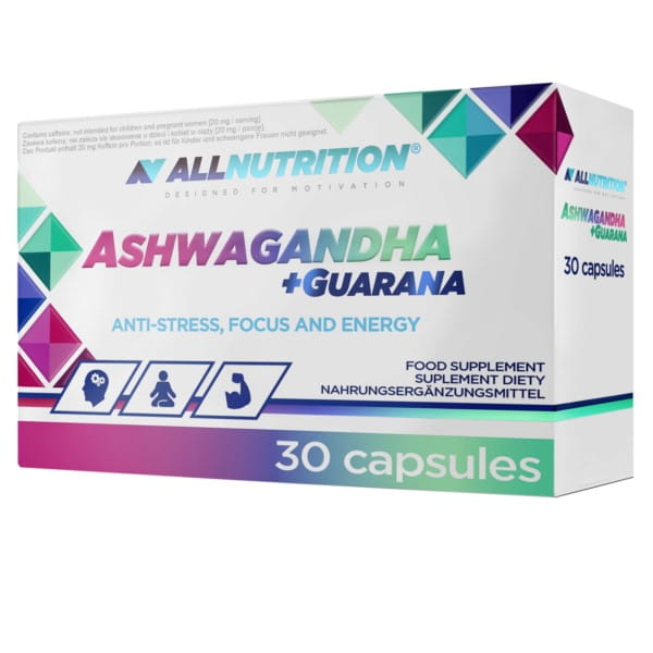 Ashwagandha + Gurana 30 gélules ALLNUTRITION