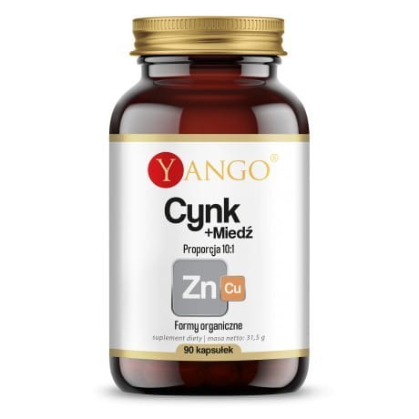 Zinc-cuivre 10:1 ZN CU bio 90 gélules YANGO