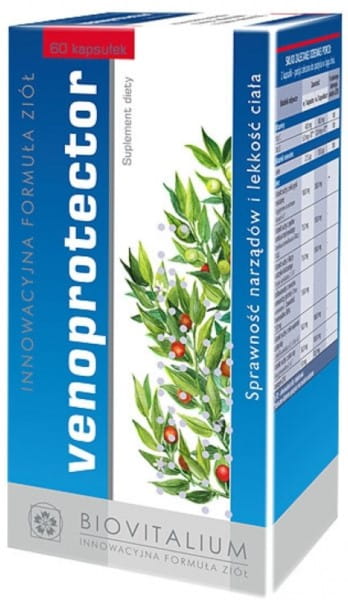 Venoprotector circulatory system 60 BIOVITALIUM capsules