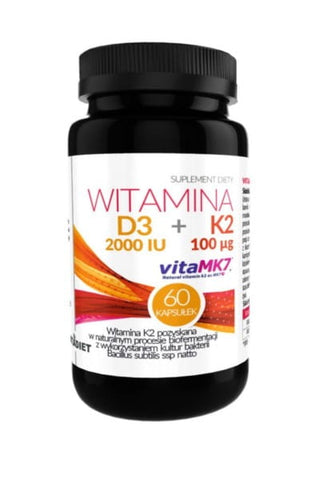 Vitamin D3 2000iu + K 2100 mcg 60 VITADIET Kapseln