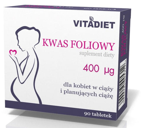 Folsäure 400mcg 90 tab. für Schwangere VITADIET