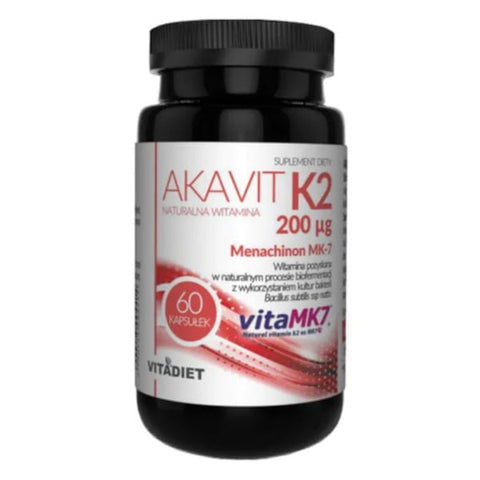 Akavit Vitamine K2 200 UI 60 gélules VITADIET