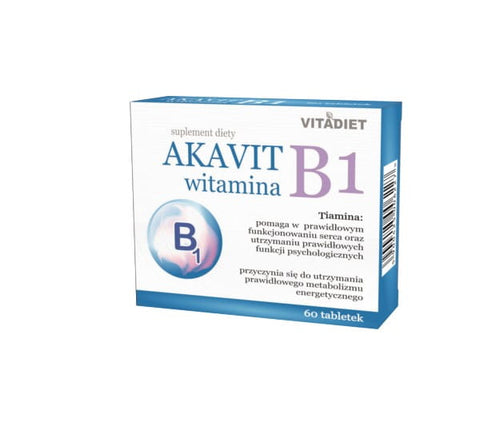 Akavit Vitamin B1 60 Tab. VITADIET Nervensystem